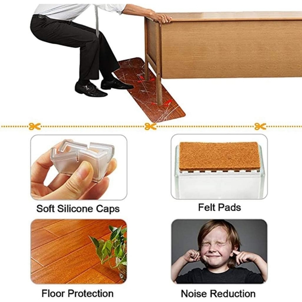 16 Pack Chair Leg Floor Protectors - Picture 3 of 6